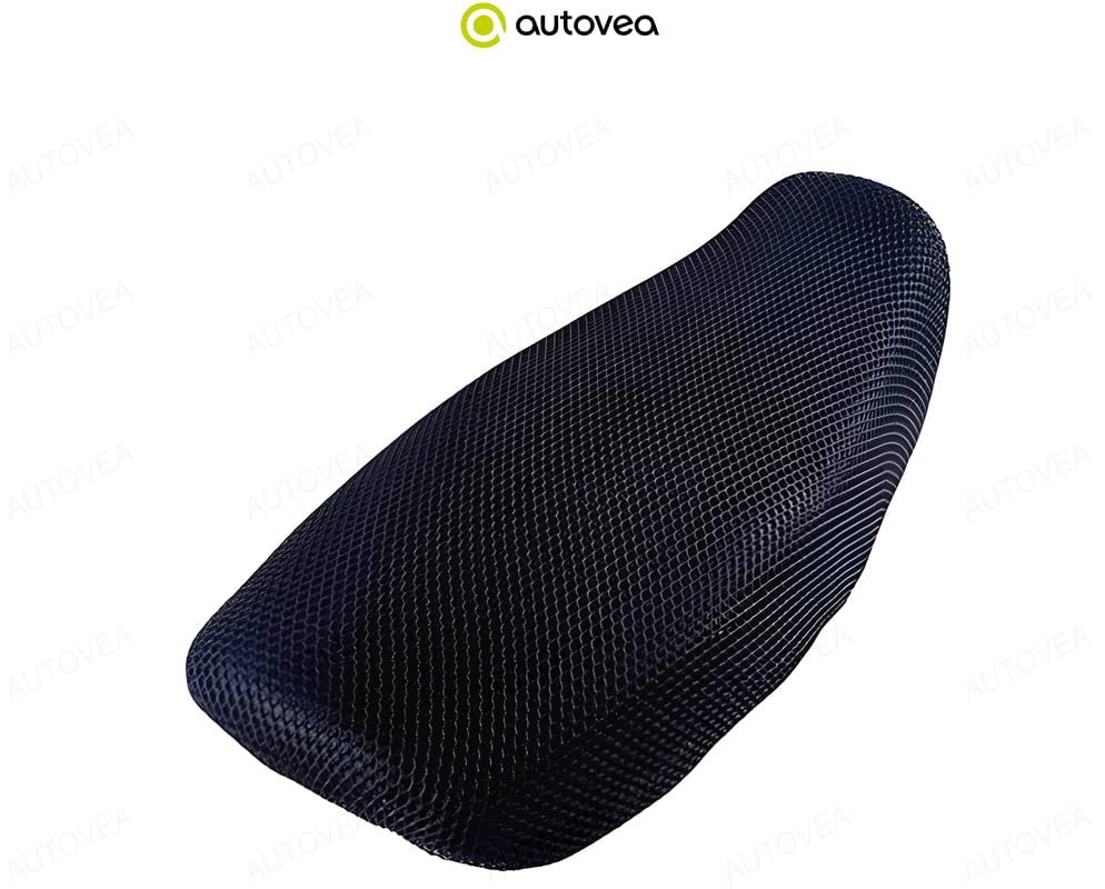 AutoveaBike Stretchable Net Seat Cover for TVS Wego (Black)
