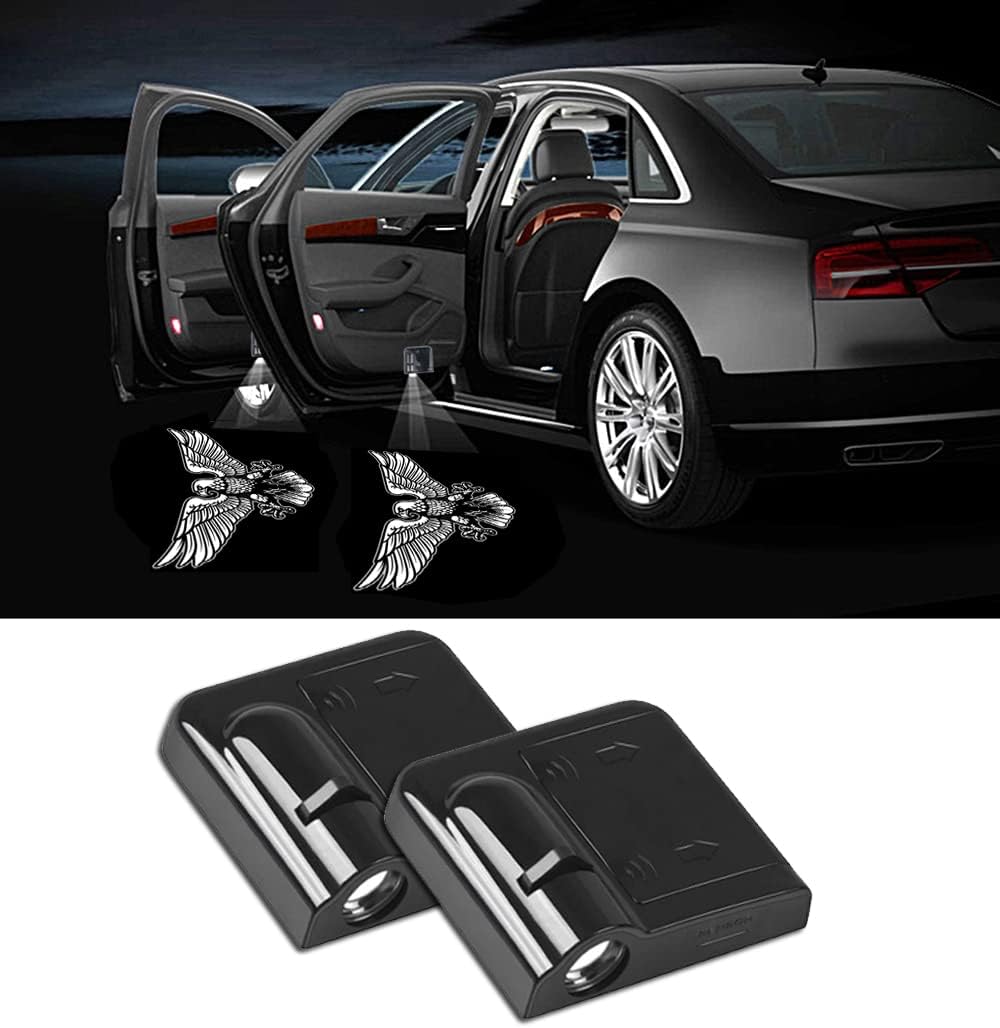 NewL 2 Pcs Led Car Door Welcome Light for Eagle Logo Symbol Projector Lights Ghost Shadow Light