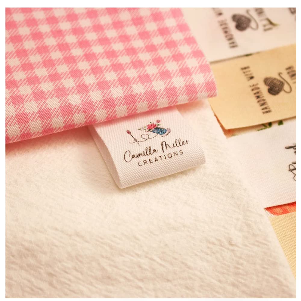 15 * 50 etiquetas personalizadas para coser,etiquetas personalizadas para ropa,etiquetas personalizadas para ropa coser, Etiquetas Personalizadas de Tela Etiquetas Hechas (100 pcs)