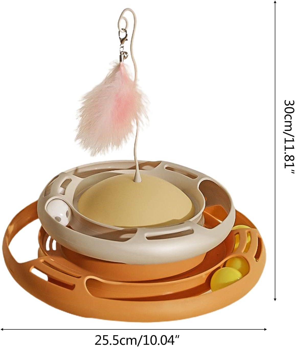 Toy Kitten Roller Track Balls Toy Balls Interactive Toy Indoor Turntable Toy for Boredom