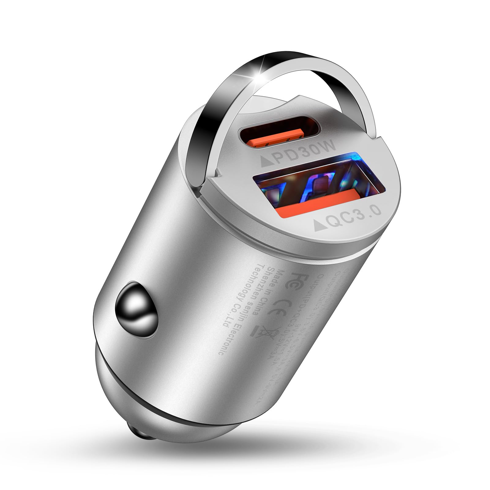 ANNIBER カーチャージャー Type C iPhone17 シガーソケット 急速充電/2ポート/12V・24V車対応 PD30W+QC18W USB-C車載充電器 車 usbソケット タイプCシガーUSB車 充電器車用 iPhone 16/15/Andriod/iPad対応