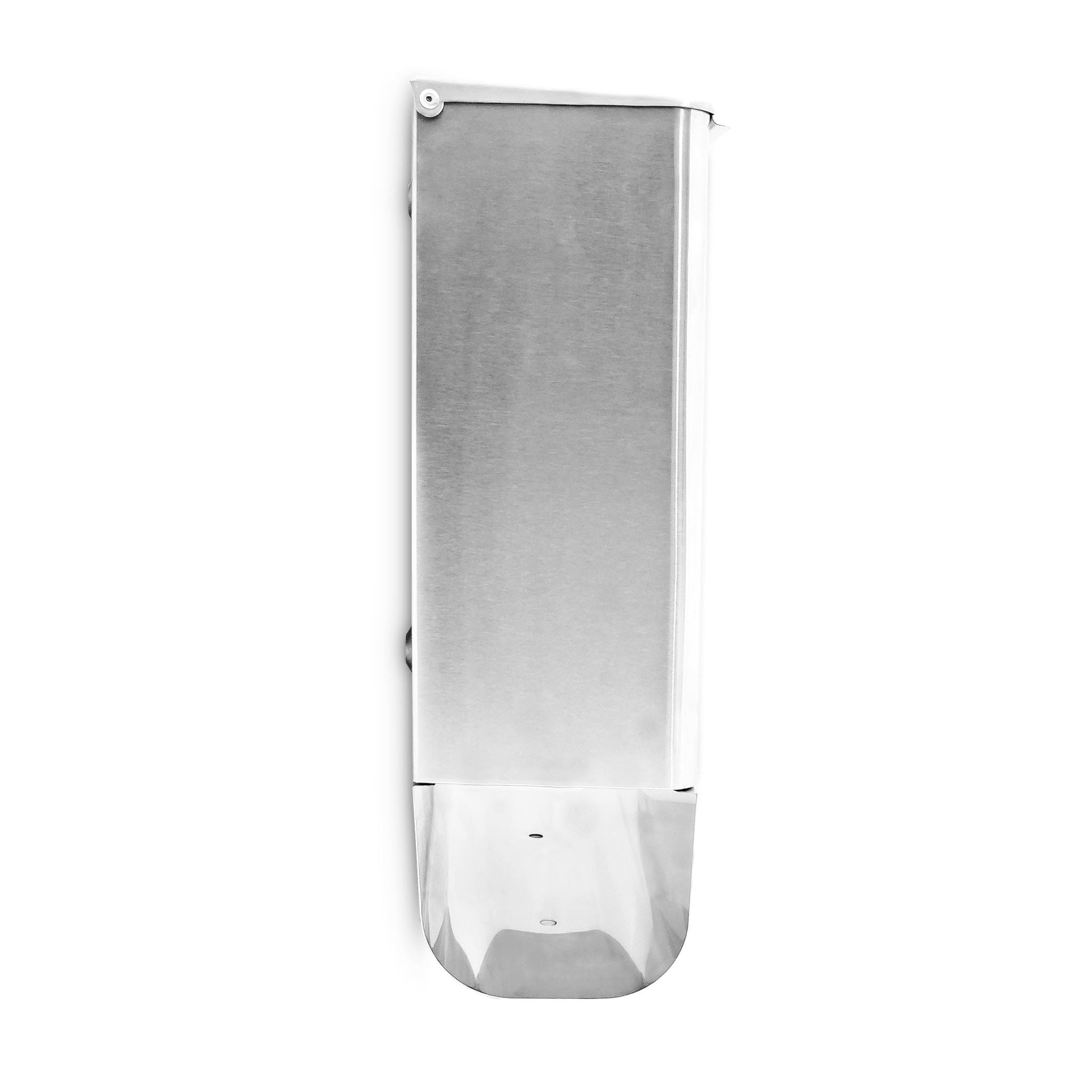 Cassetta delle lettere da parete con scomparto per giornali, 35 x 40 x 14 cm, moderna in acciaio inossidabile, grigio 13_0004135