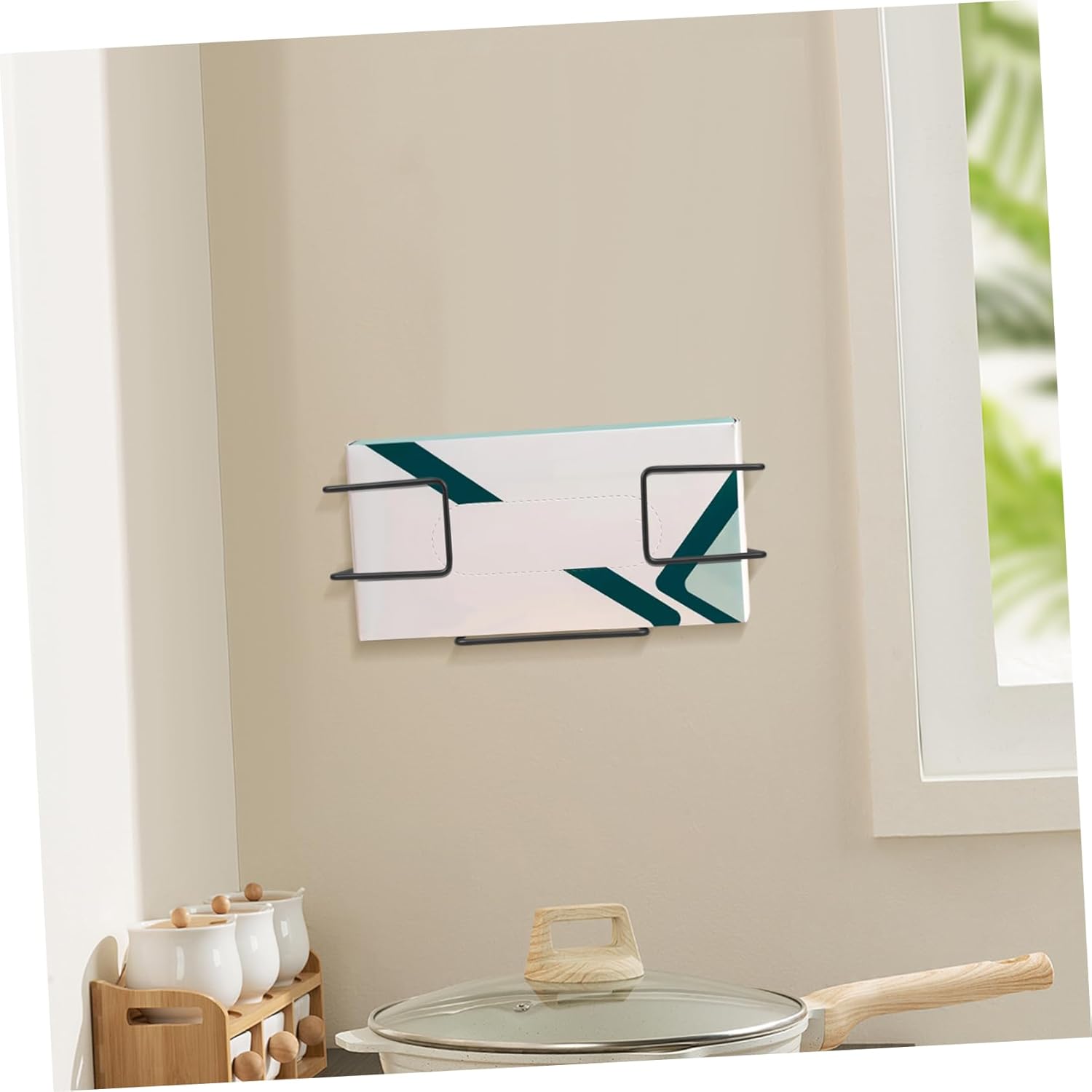 6pcs Wall-Mounted Gloves Box Holder Tissue Box Organizers Space-Saving Design for Tidy Spaces Easy Installation Multi-Functional Glove Dispenser for Home Office