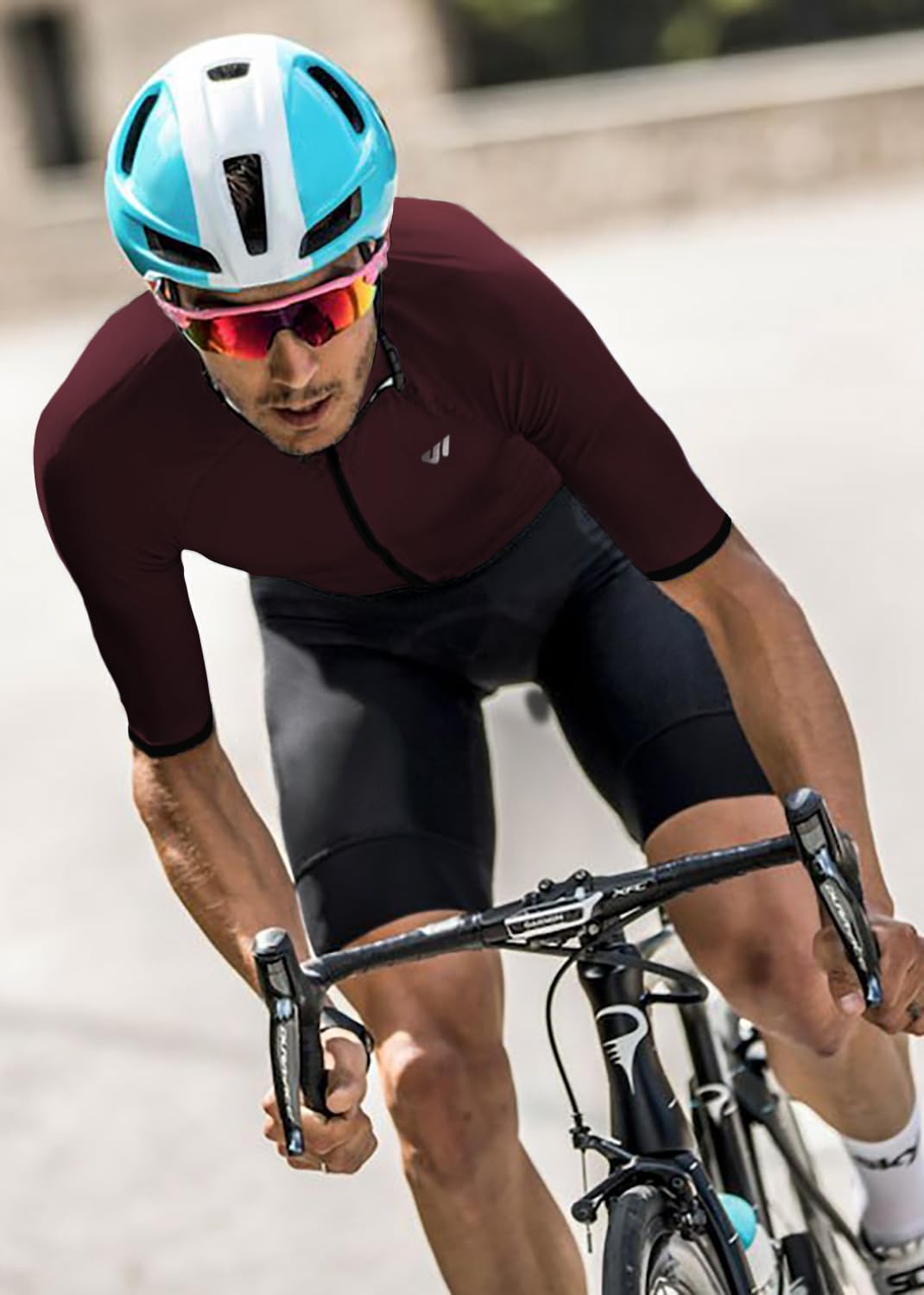 Lo.gas Combinaison Trifonction Triathlon Homme,Respirante à Séchage Rapide pour Entraînement Natation Vélo Course à Pied et Compétition