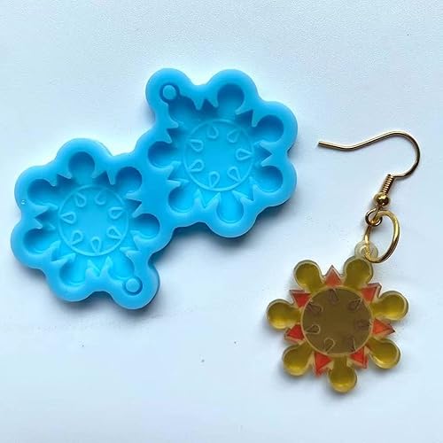 Miniatura 7 de Aretes de Navidad DIY Molde de Fundición de Resina Epoxi Molde de Silicona para Pendiente Colgantes Moldes de Resina de Silicona Moldes de Joyería