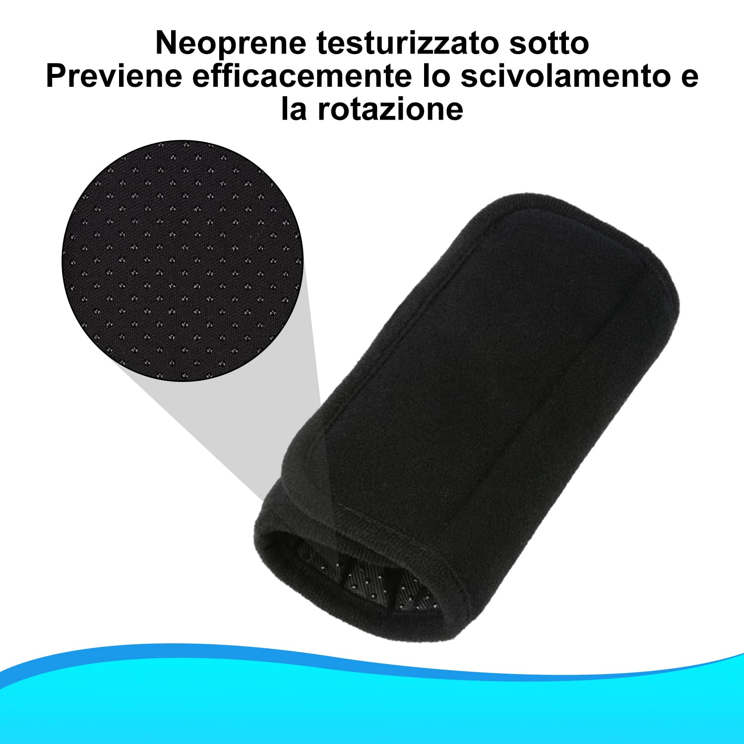 supregear Walker Impugnature Imbottite, 2 Confezioni Morbidi Comodi Cuscini Manopole Imbottite per Walker Stampella, Sedia a Rotelle, Accessorio per La Mobilità Traspirante Antiscivolo, Nero