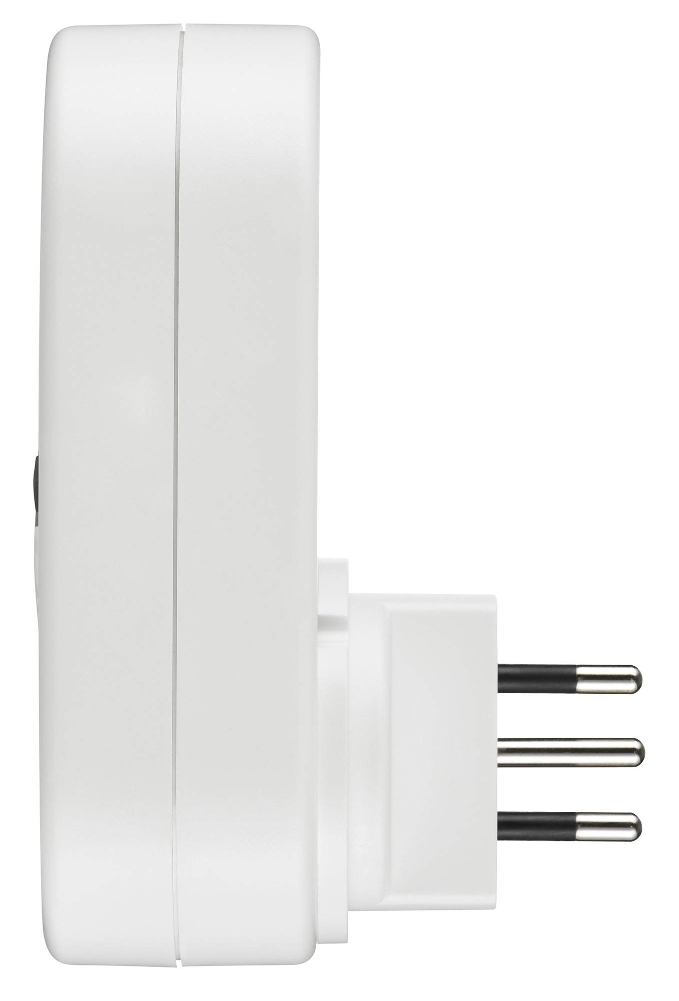Electraline 58116 Timer Programmatore Digitale Giornaliero con Intervallo Programmazione, Presa Schuko + 10A, Bianco