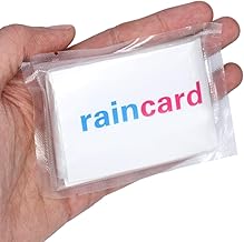 VDHJA Rain Card Disposable Pocket Size Easy to Carry 100% Waterproof Single Layer Disposable Rainwear |Rain Card for Men & Women Reusable 2 3 time wear Thin Plastic Multi Color Free Multicolour