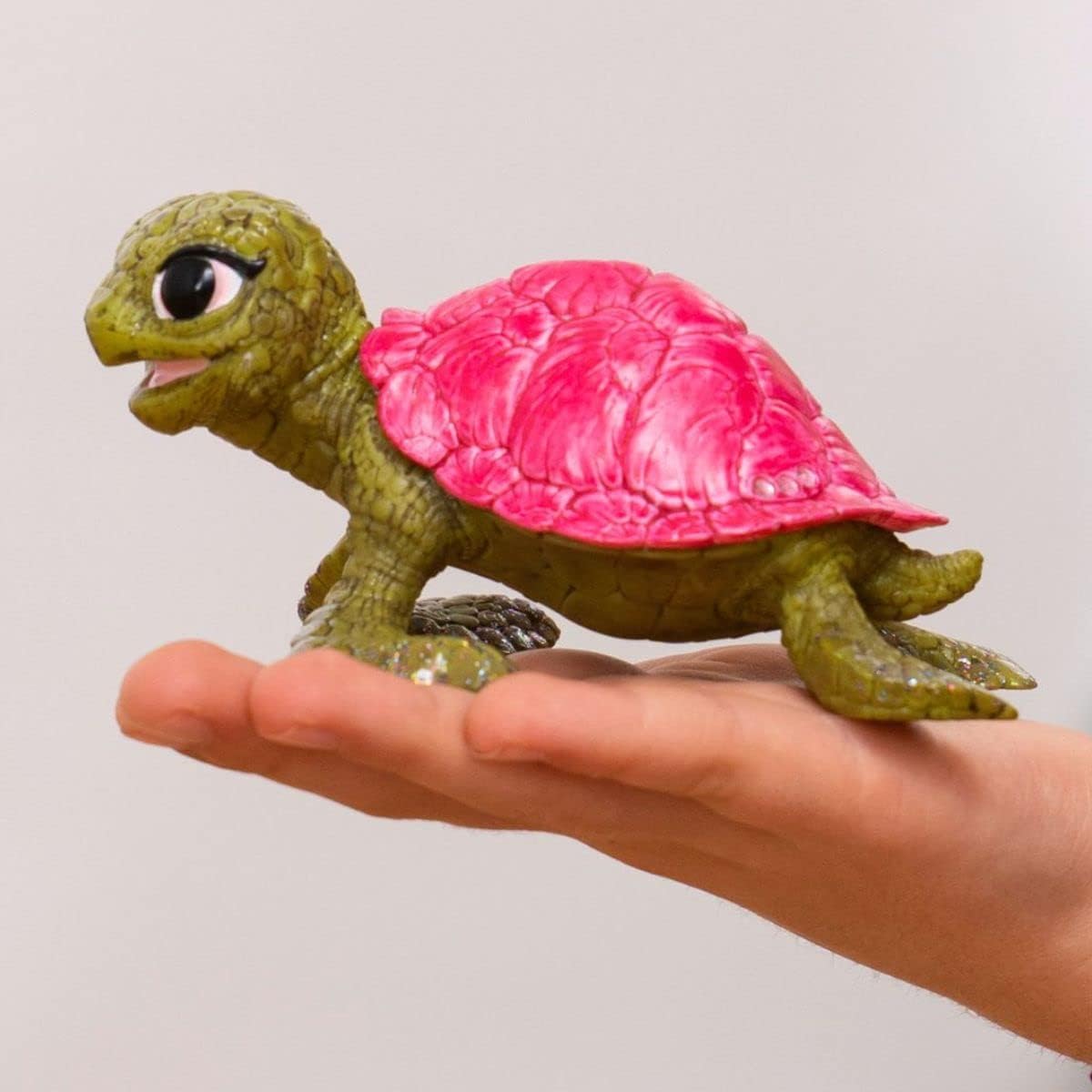 Schleich bayala - Pink Sapphire Turtle Toy Figurine - Cute Fantasy Animal Toys for Kids Ages 5+