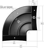 Vista 4 de Esquinas para cubiertas de cables de suelo de X-Protector - 4 UNIDADES - Material de silicona - Color negro - Autoadhesivas - Compatibles solo