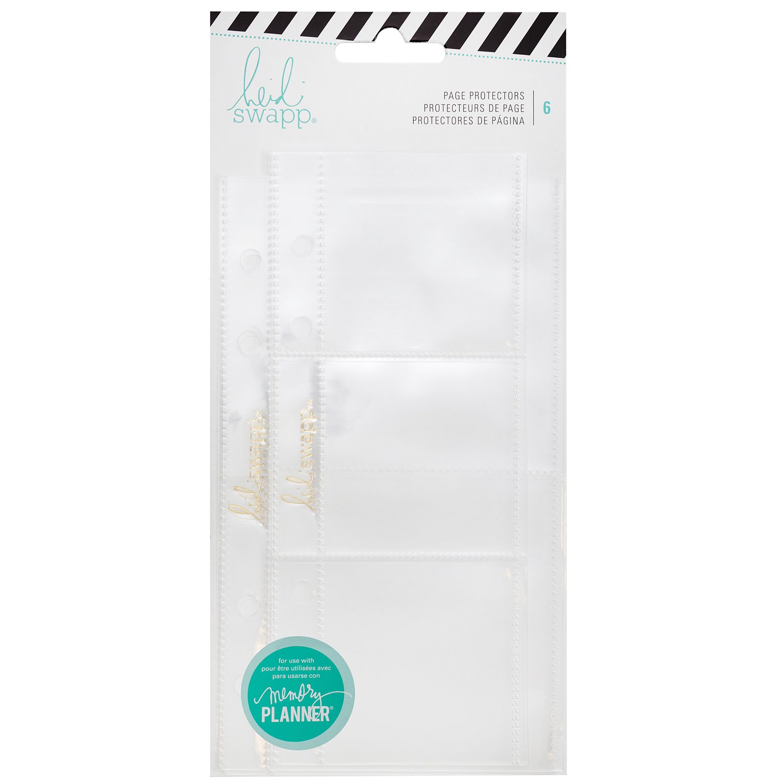 American Crafts Heidi Swapp Memory Planner 6 Piece Photo Sleeves, 2 Styles/3 Each