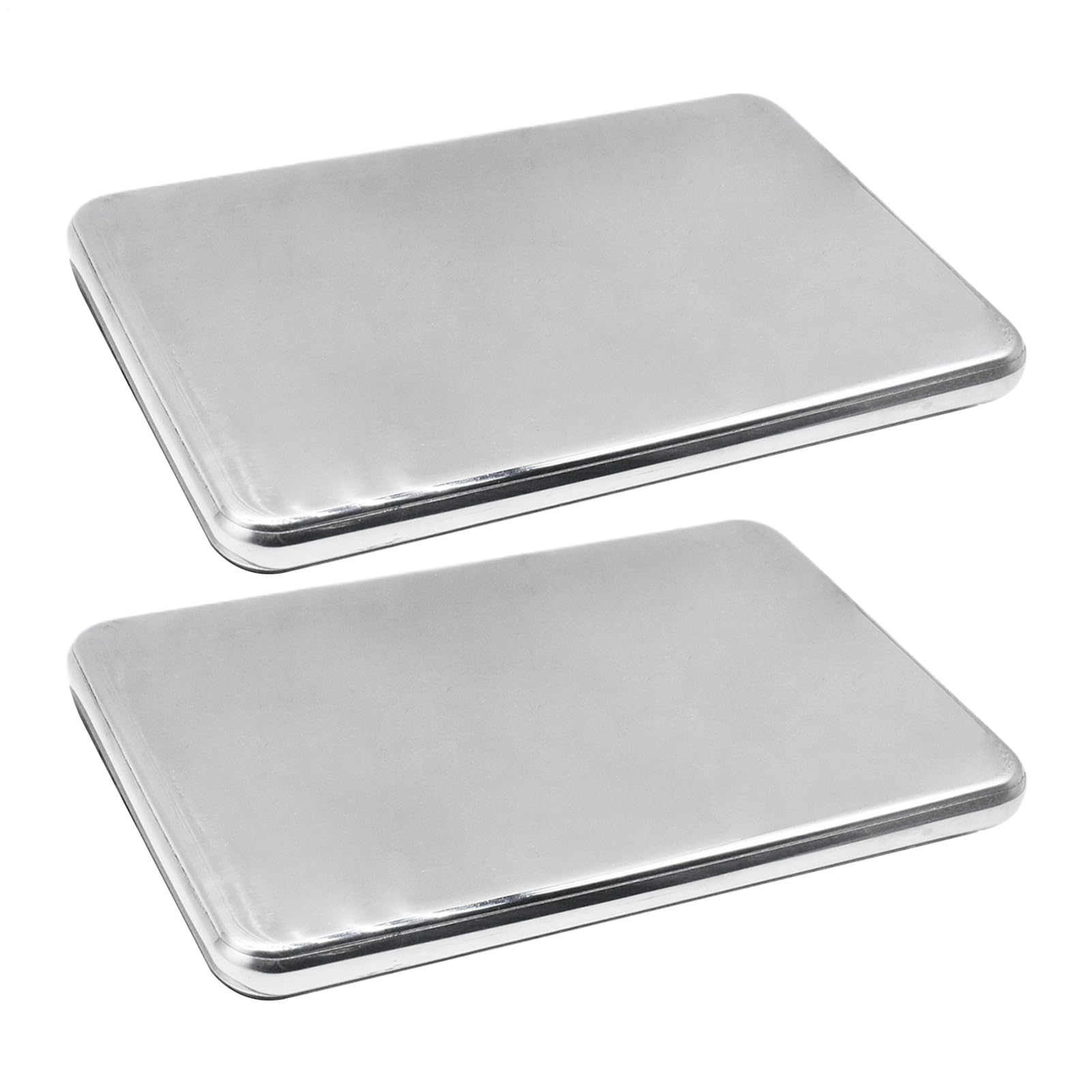 Stainless Steel Ice Pack 2 Pieces Reusable Stainless Steel Portable Trays