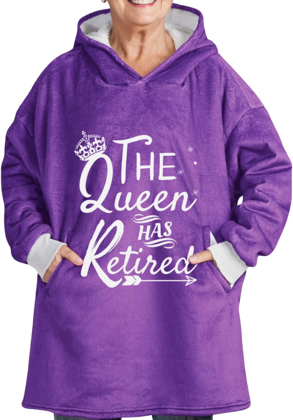 Retirement Gift for Woman, Retirement Blanket Hoodie for Women, Oversized Wearing Blanket, Retired Gag Gifts
