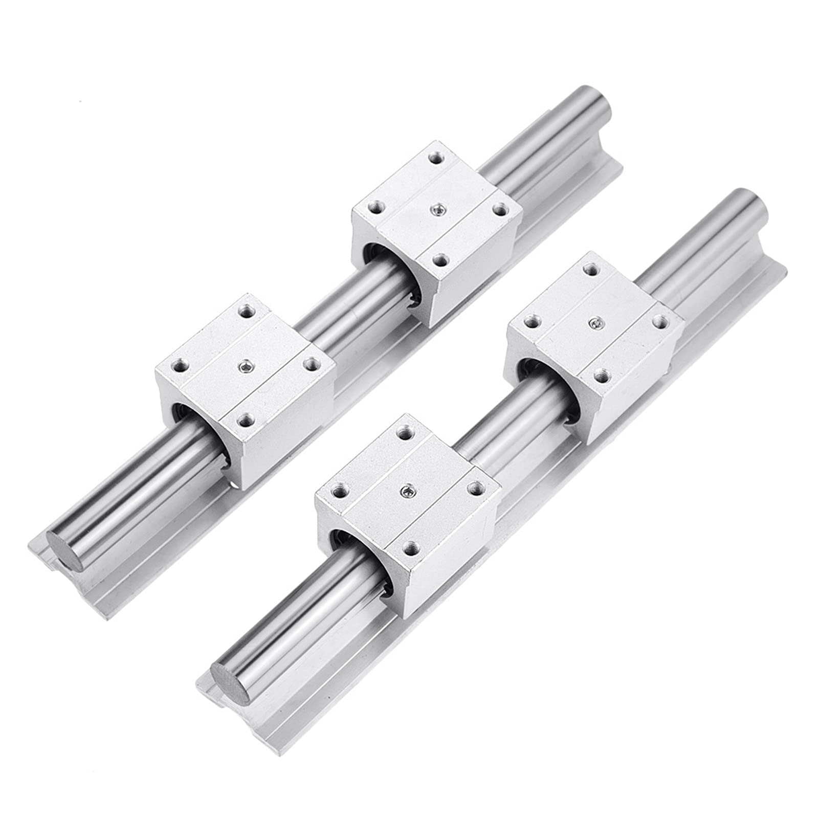 VSPPJYFG Professional 2PCS SBR12 SBR16 SBR20 Linear Guide Rail Length 1500mm with 4PCS SBR12UU SBR16UU SBR20UU Linear Bearing Block(With 4pcs Sbr16uu)