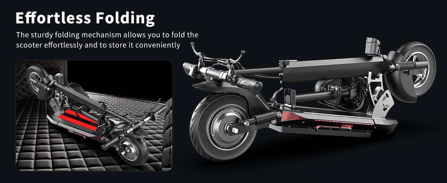 ASKGO Q2 Pro E-Scooter, 50km Vollfederung, 120 kg Tragkraft, 25% Steigung, Offroad-Reifen, Wasserfest, 10 Zoll Offroad Elektroscooter, 3-Gang-Drehzahlregelung