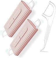Vista 1 de Palillos de dientes recargables de tamaño de palma, 2 estuches, palillos de dientes de viaje, palillos de dientes sin triturar, herramientas