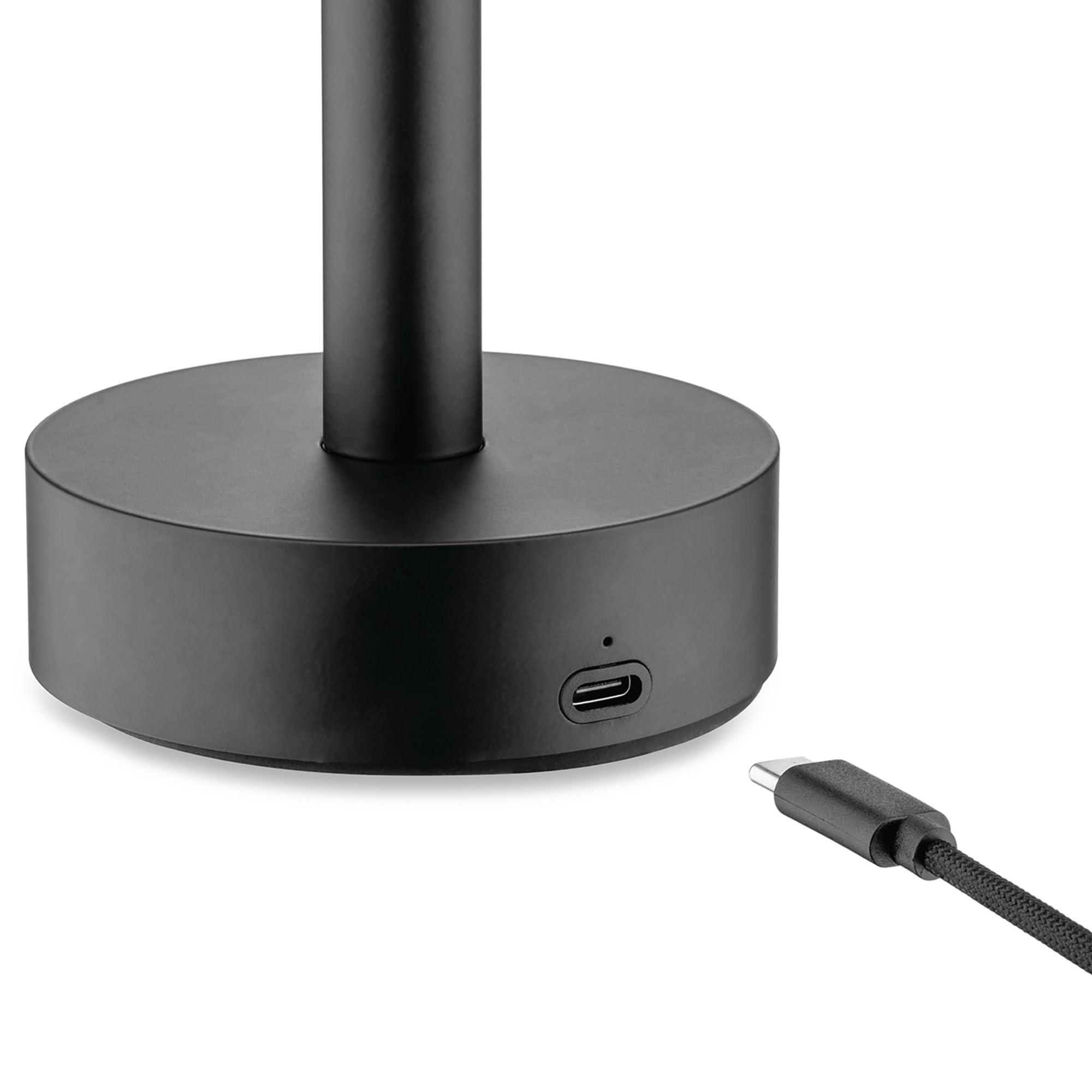 Alessi Tsumiki ME01 B - Lampada Portatile Magnetica, Batteria Ricaricabile con cavo USB-C, in Metallo e Resina Termoplastica, Luce a LED 3.5W 5V, Nero
