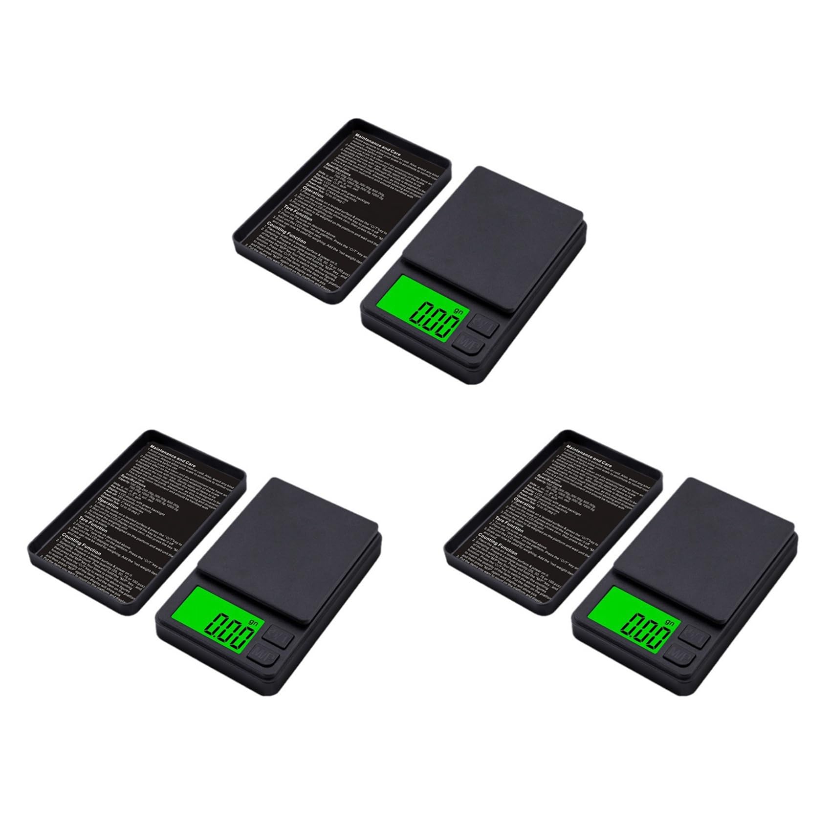 Jnchdghwa Black 3X Mini Jewelry Scale 0.01 Electronic Scale Jewelry Scale High Digital Pocket Scale 7 Unit Tare Weight