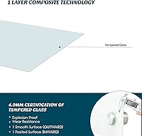 Vista 99 de J&J worldwide Glass Whiteboard Yearly Calendar - 35" X 47" Large Wall Whitrboard - White Board Dry Erase Planner for Wall Home, School, Office