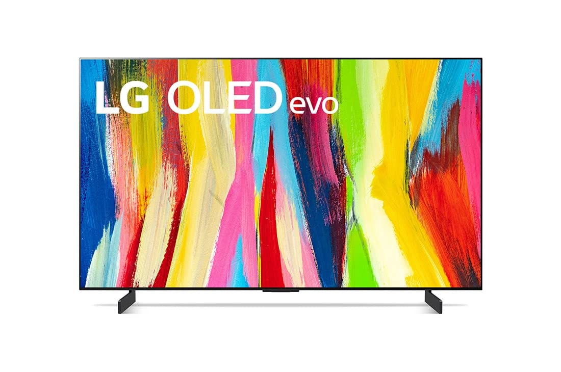 LG C2 106 cm (42 Inches) Evo Gallery Edition 4K Ultra HD Smart OLED TV OLED42C2PSA (Black) (2022 Model) | With Self Lit OLED Pixels