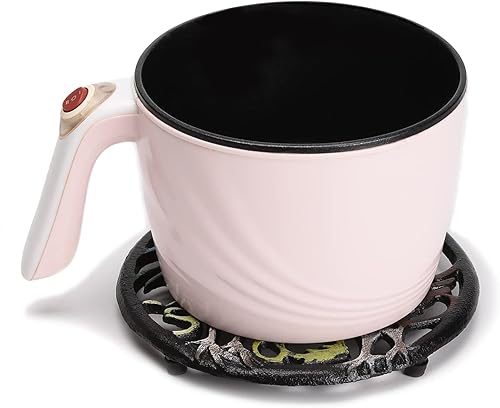 Miniatura 4 de BRASSTAR Salvamanteles coloridos de hierro fundido con estampado de pollo para ollas calientes, sartenes, platos, cocina decorativa o mesa de