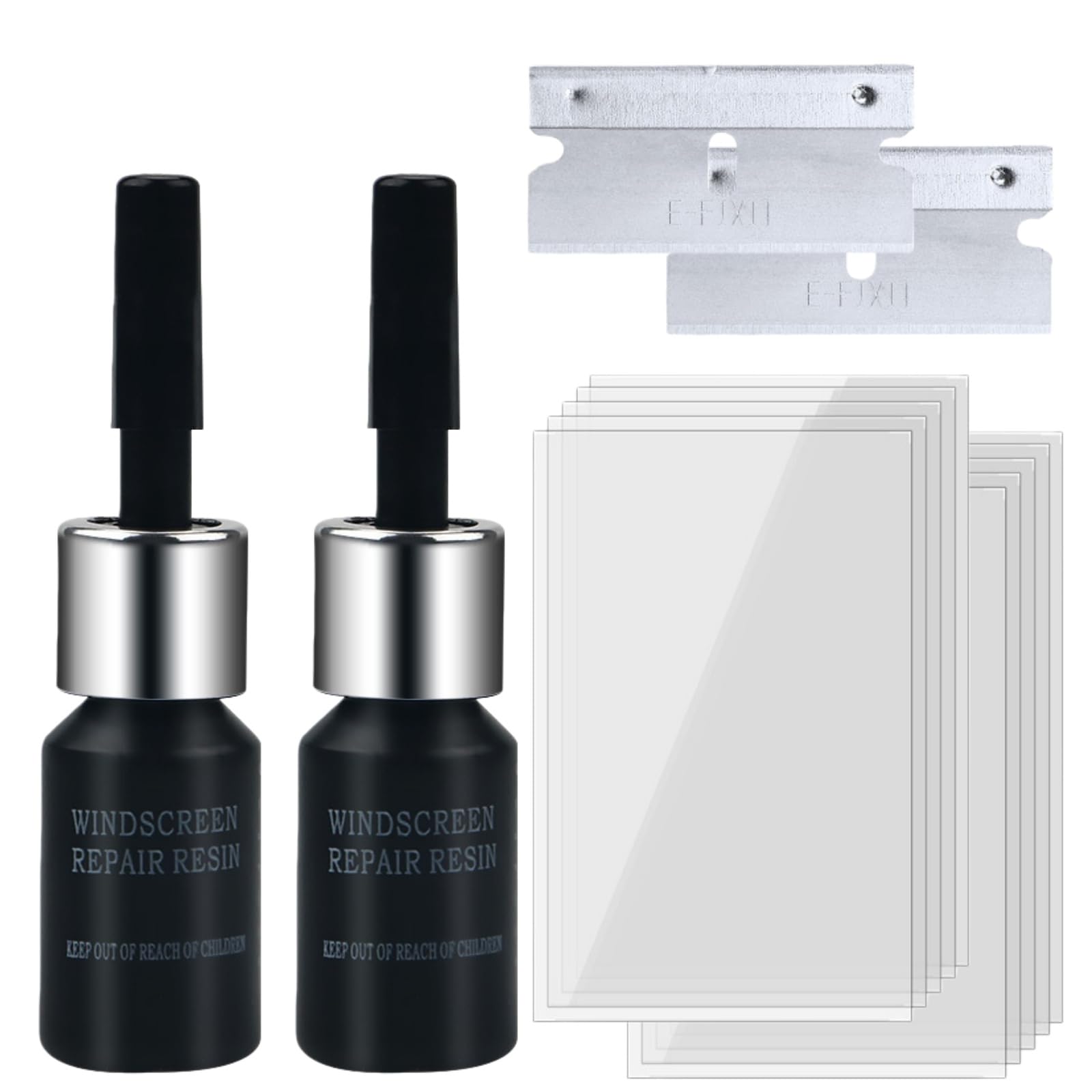 Windscreen Chip Repair Kit,Windscreen Repair Kit,DIY Glass Cracked Windshield Repair Kit,Advanced Glass Repair Kit for Windscreen Scratch Repair,Glass Scratch Remover for Cars,Glass Crack Repair - 2