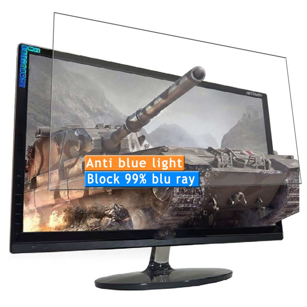 2-Pack Anti Blue Light Screen Protector, compatible with ViewSync vsm240r / vsm240rdp 24" Monitor TPU Film Protectors Sticker [ Not Tempered Glass ]