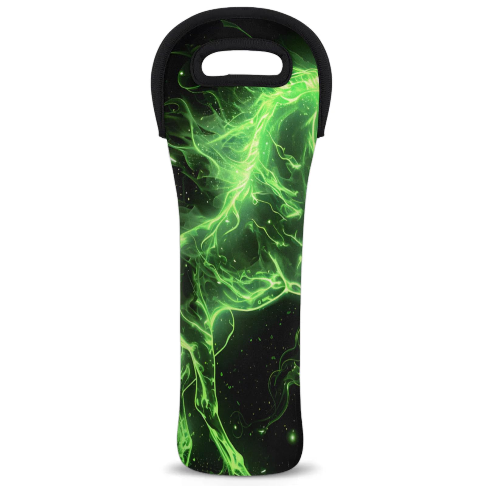 Neoprene Wine Tote Carrier Bag for Wine,Water, Champagne, Beer, Baby Bottles 15.6 x 5.1 Inches, Protective Wine Bag,Abstract Horse