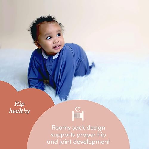 Miniatura 3 de SleepingBaby Zipadee-Zip - Manta de transición para bebé con cremallera, cómoda manta espaciosa para cambiar pañales fácilmente, ClassicBoy, XL