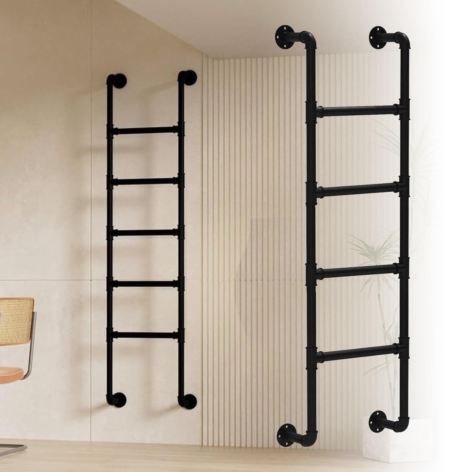 Échelle de lit superposé de 65 pouces pour chambre d'enfant et loft