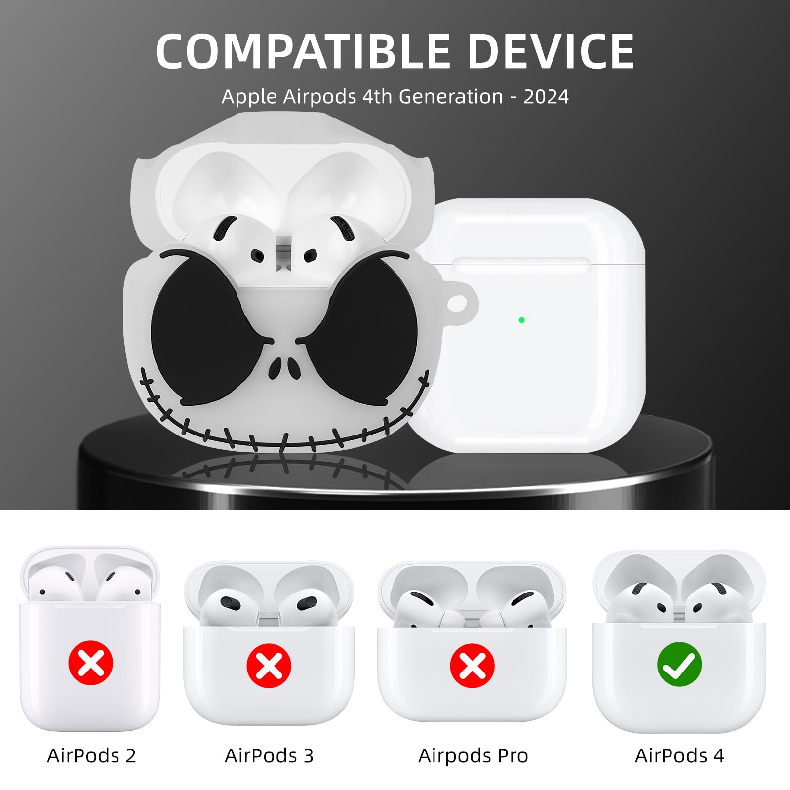 Amazon.com: CCXNAS for Airpods 4 Case Cover with Cleaner kit and