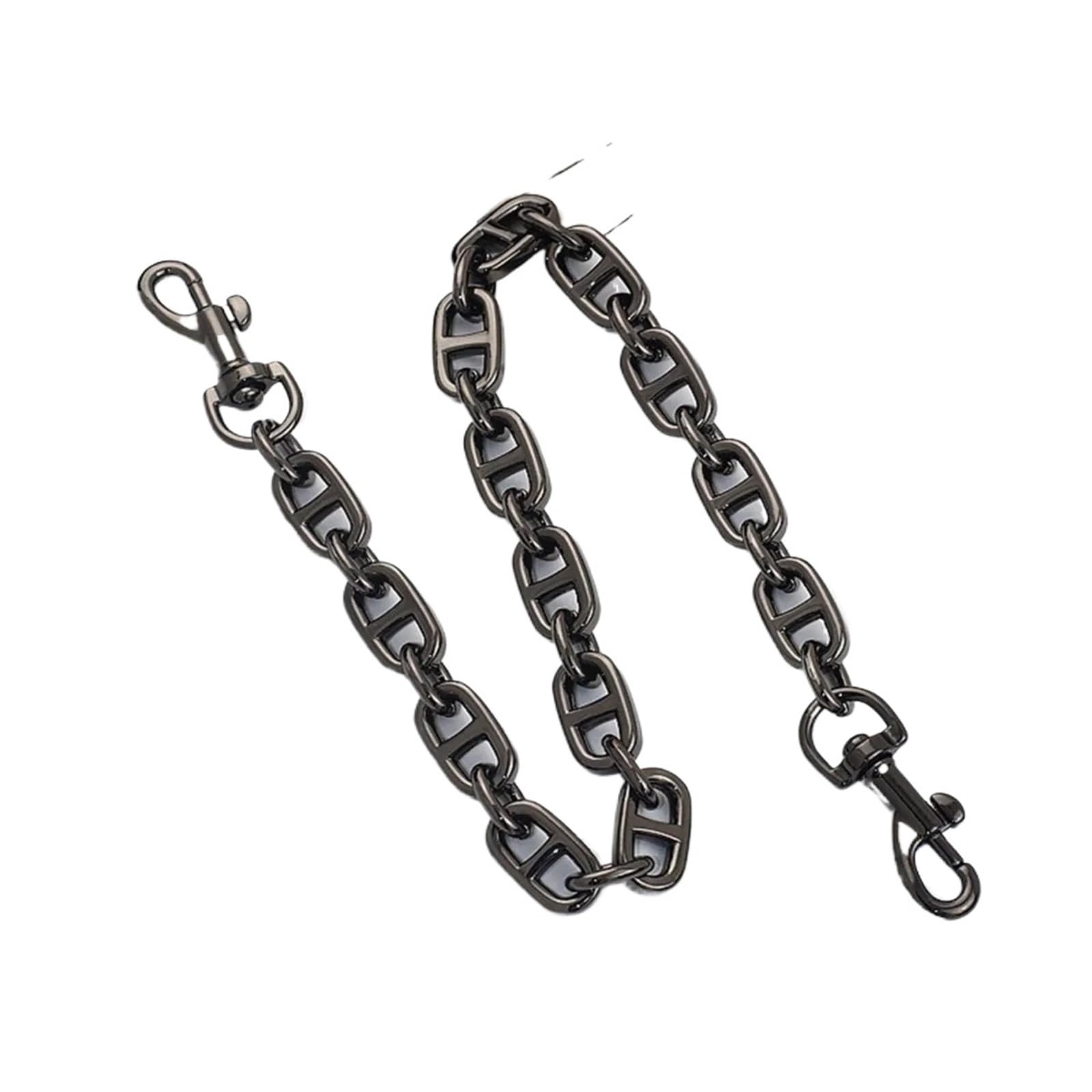 Correa de cadena for bolso, extensible oro antiguo for bolsos, reemplazo Metal con hebillas, accesorio for DIY Para Bolsos DIY(Gunmetal Chain,100cm)