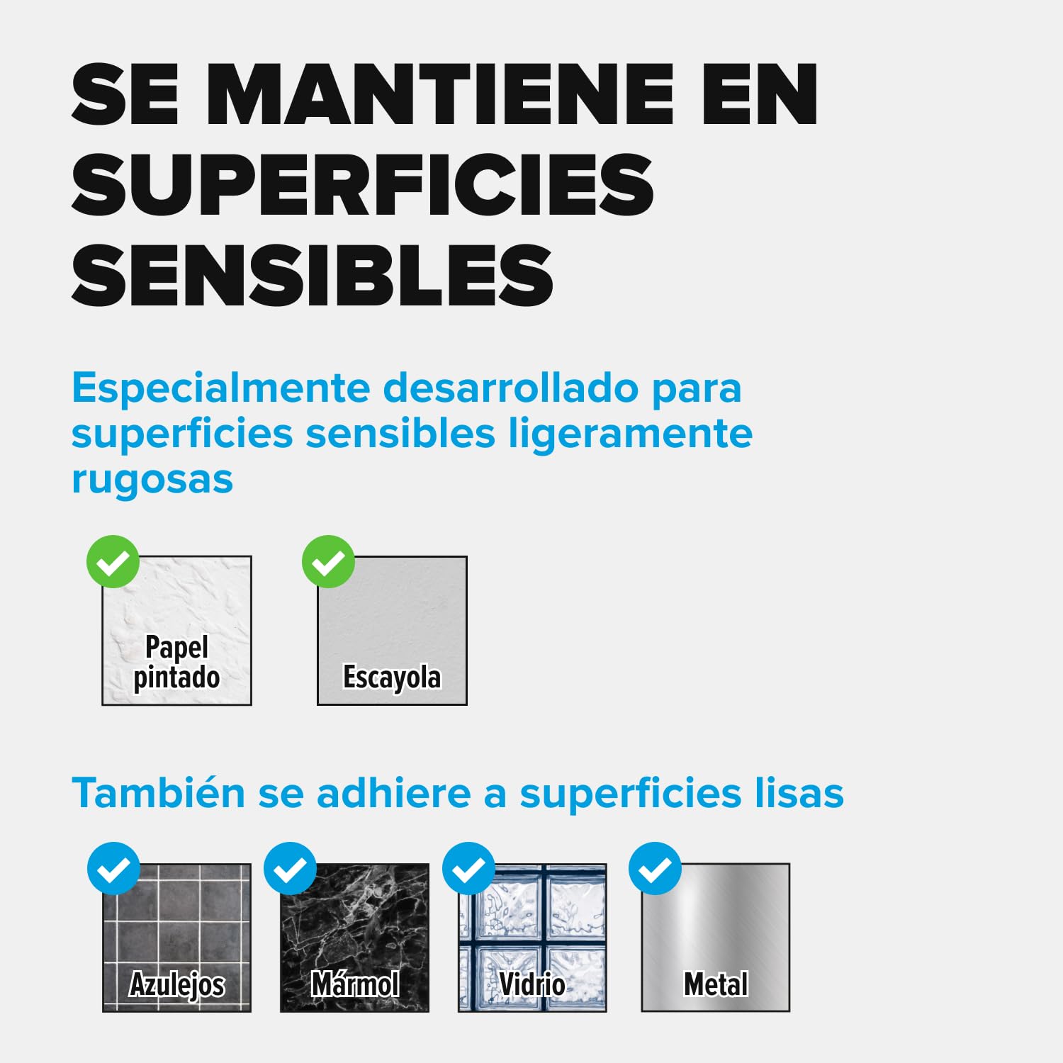 tesa Clavo Adhesivo Ajustable para Paredes Pintadas y Yeso 2 kg, Colgador con Altura Ajustable Sin Perforaciones, Paquete con 2 Clavos Adhesivos y 6 Tiras