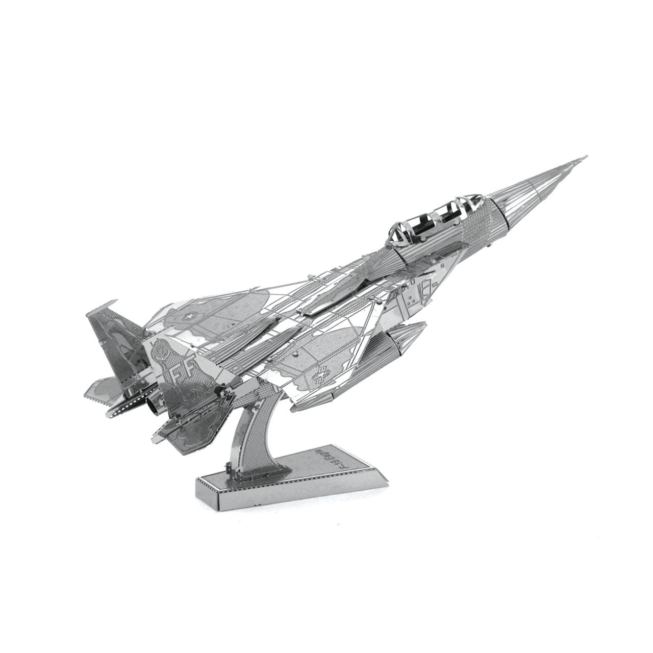 Fascinations Metal Earth 3D Metal Model Kits - Boeing AH-64 Apache - P-51 Mustang - CH-47 Chinook - Commercial Jet - F-15 Eagle - B-17 Flying Fortress - 6 Piece Bundle - Image 6