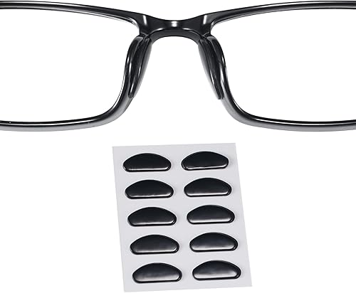 Almohadillas para la nariz para gafas, diseño ultrafino de 0.051 pulgadas, almohadillas antideslizantes para la nariz con respaldo súper pegajoso,