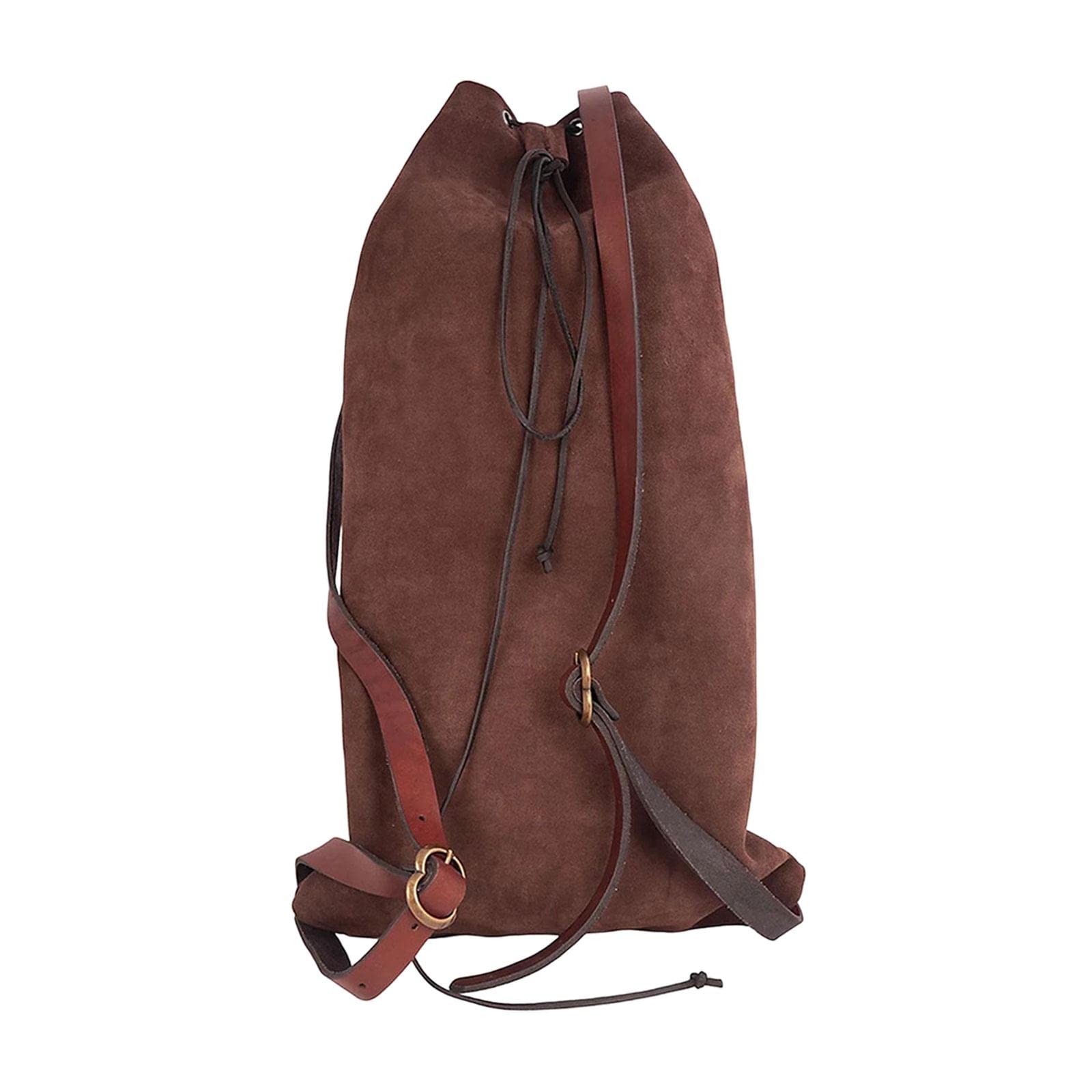 merishopp®large medieval backpack rucksack carry on daypack for hiking travel outdoor coffee
