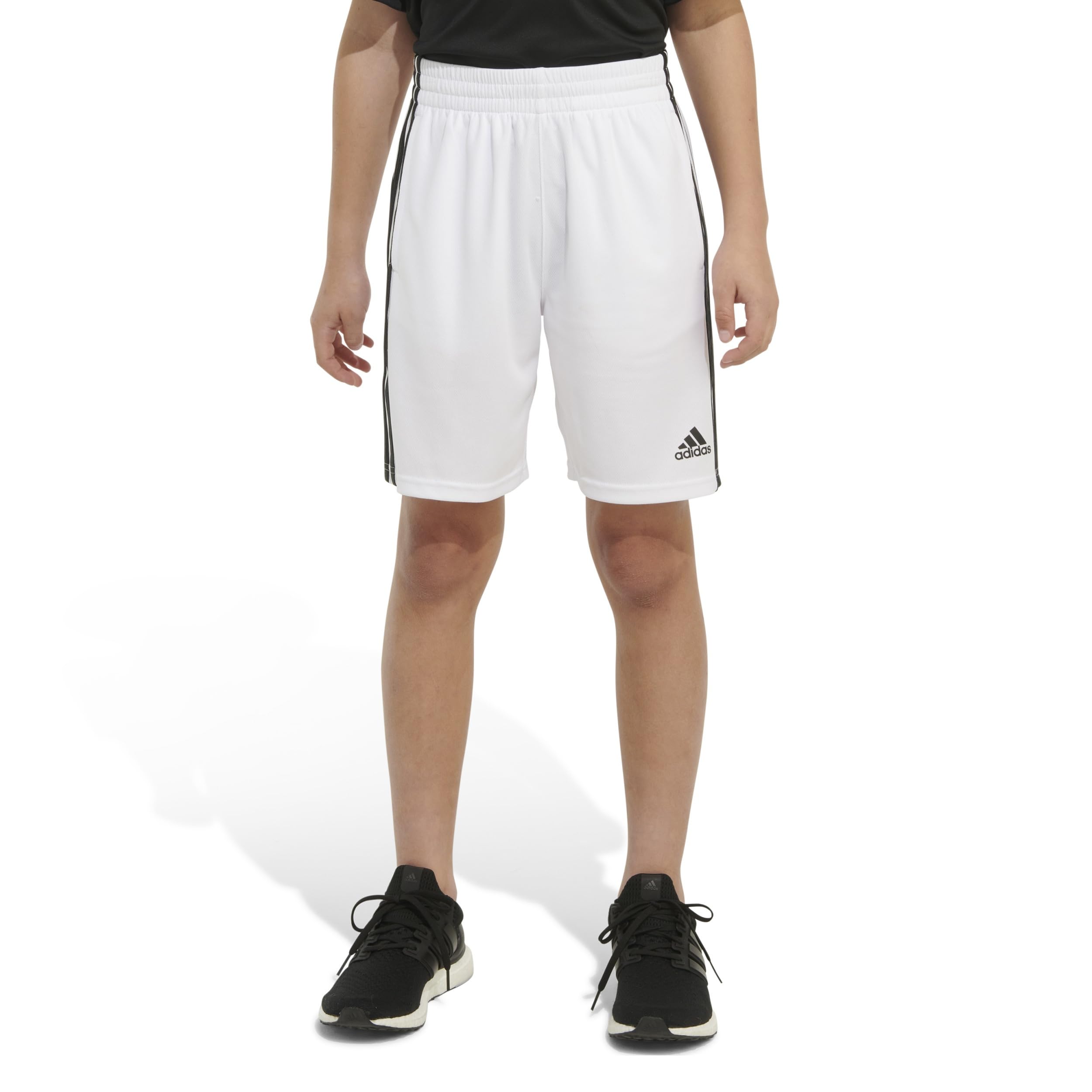 adidas boys Adi Clsic 3s Shorts, White, 8-15 Years US