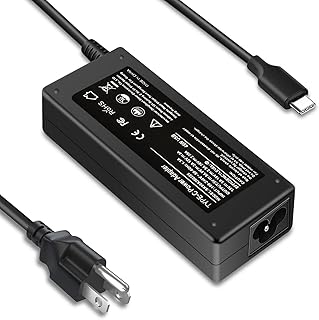 45W Type C USB C Charger Adapter for HP Chromebook X360 14-CA000 11-ae000 14-ca051wm 14-ca052wm 14-ca091wm ca061dx,11-ae051wm 11-ae001tu 11-ae027nr;12-c012dx 918337-001 844205-850 28769-001