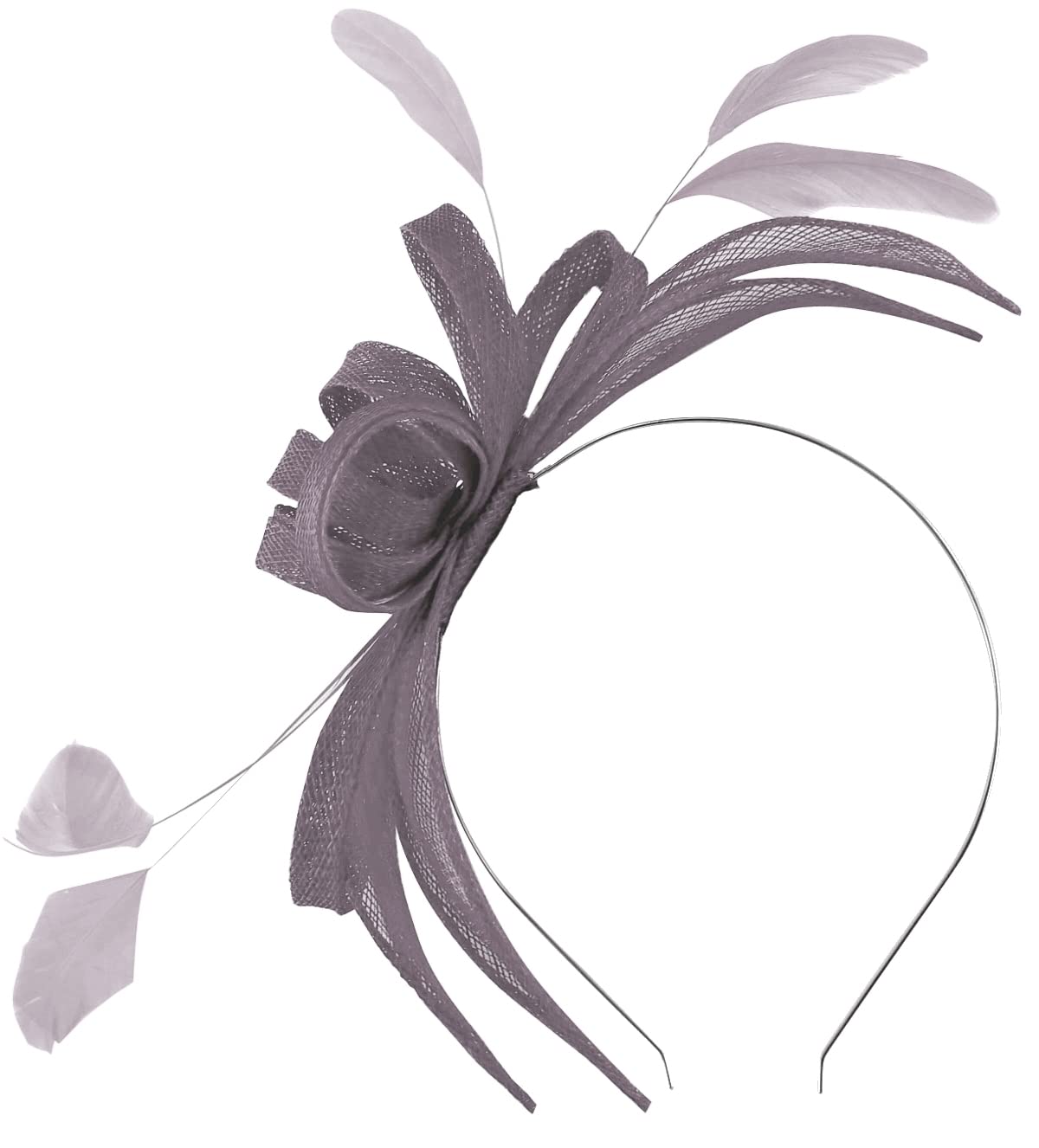 Failsworth Millinery Aliceband Sinamay Fascinator in Taupe, size: One Size
