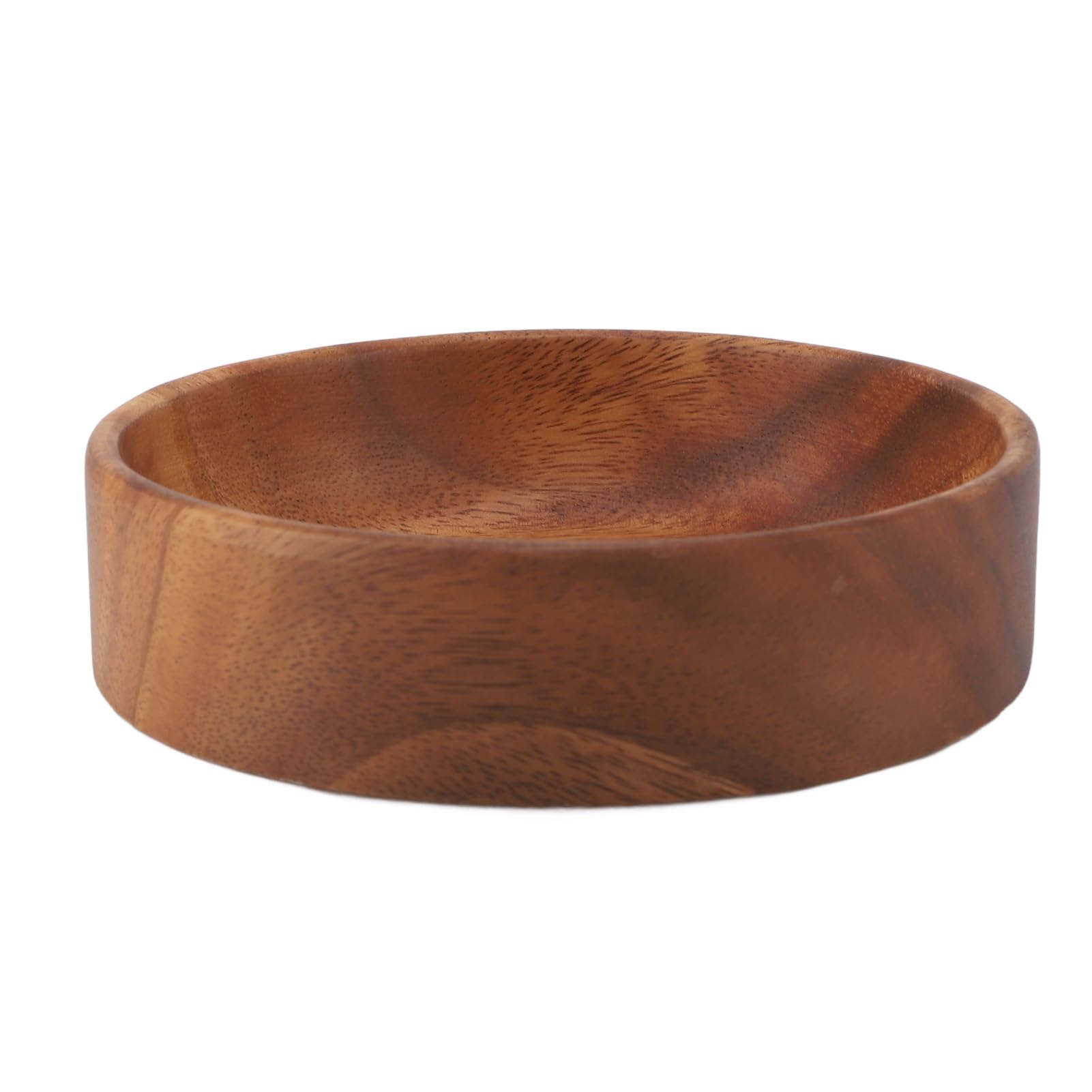 Ensaladera de madera extra grande – Versátil cuenco redondo para servir frutas y aperitivos para encimera de cocina, ideal para ensaladas, postres y exhibición de frutas, perfecto para entretenimiento