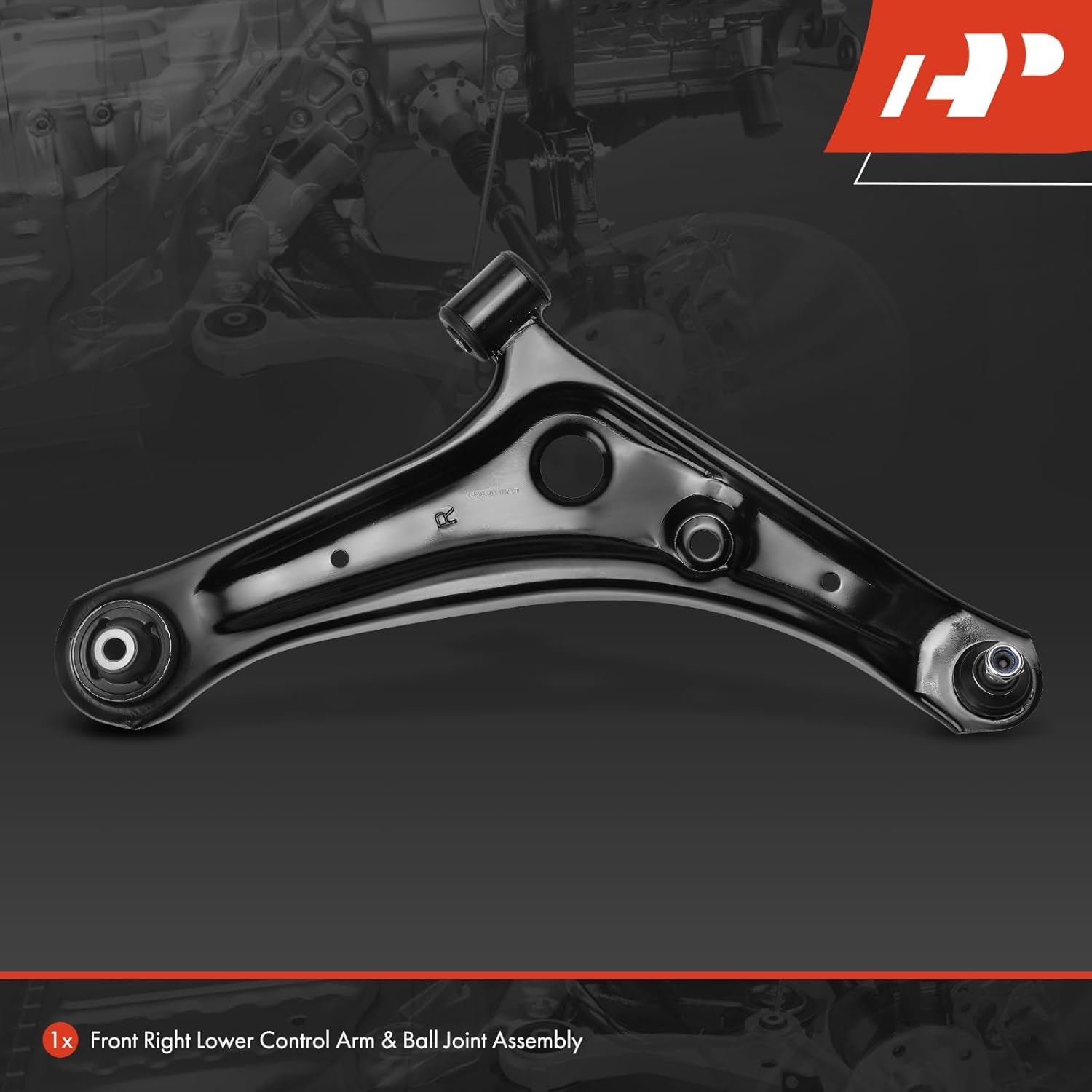 A-Premium Front Right Lower Control Arm with Ball Joint & Bushing, Compatible with Mitsubishi Mirage 2014-2015 2017-2023, Mirage G4 2017-2023