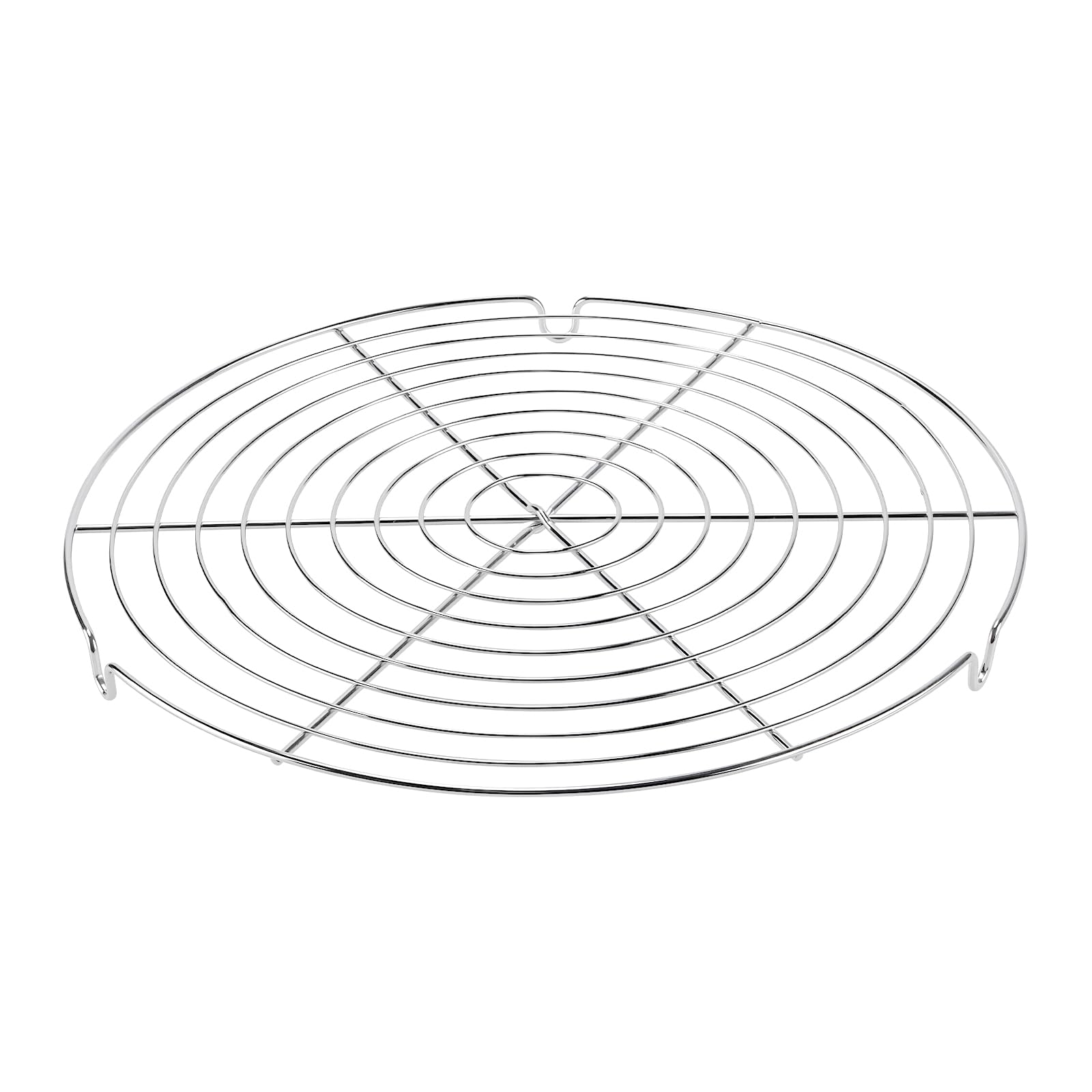 Grilles de Refroidissement pour Pâtisserie Lot de 5 - 30,5 cm Argenté Rondes Cuisson Rapide