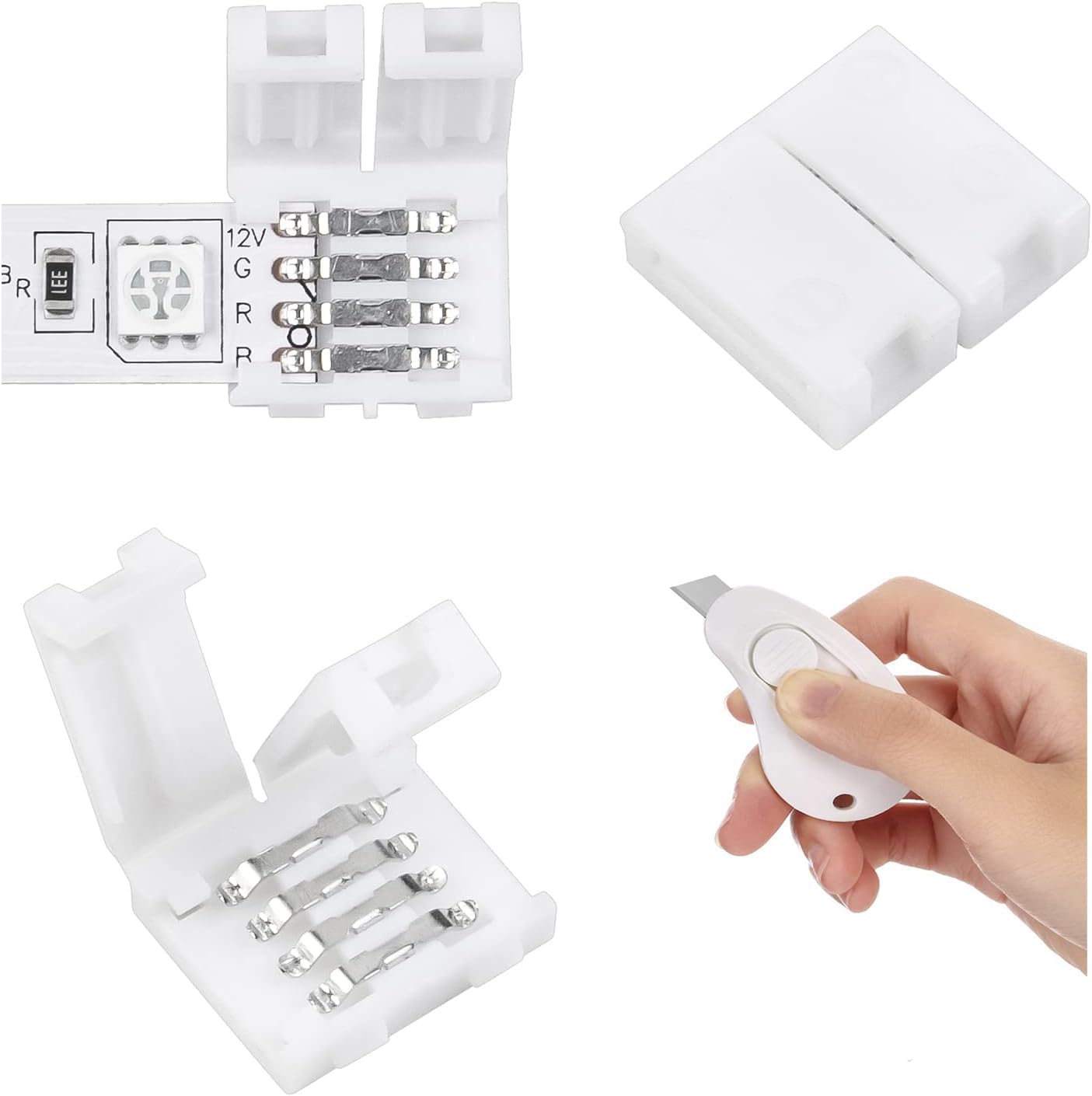 Blасk Frіdау 🔥 Mini Portable Utility Knives Box Cutters, Auto Retracts to Lock Slides Open Premium Blade for Box Cutting, Paper Cuts Cutting Light Strip Connectors