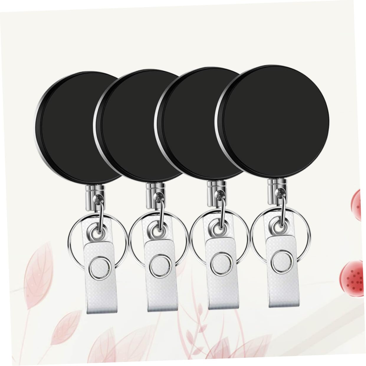 STOBOK 12pezzi Portachiavi Retrattile Per Badge Da Portacarte Telescopici Accessori Da Lavoro Per e Professionisti Compatibili Con Tesserini Chiavi e Id Card