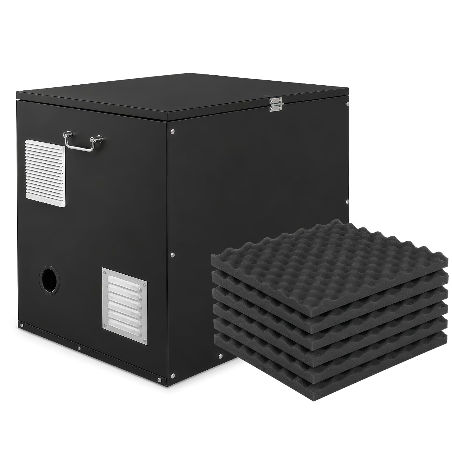 Photo 1 of *** BOXES DISMANTLED CAN BE USED FOR METAL PARTS ***Draviple Heavy Duty Generator Box – Soundproof Generator Storage Enclosure (30"x22"x24") for RV, Truck, Trailer Outdoor Use, Weather Resistant
