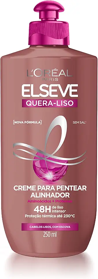 Creme para Pentear L'Oréal Paris Elseve Quera-Liso, 250ml