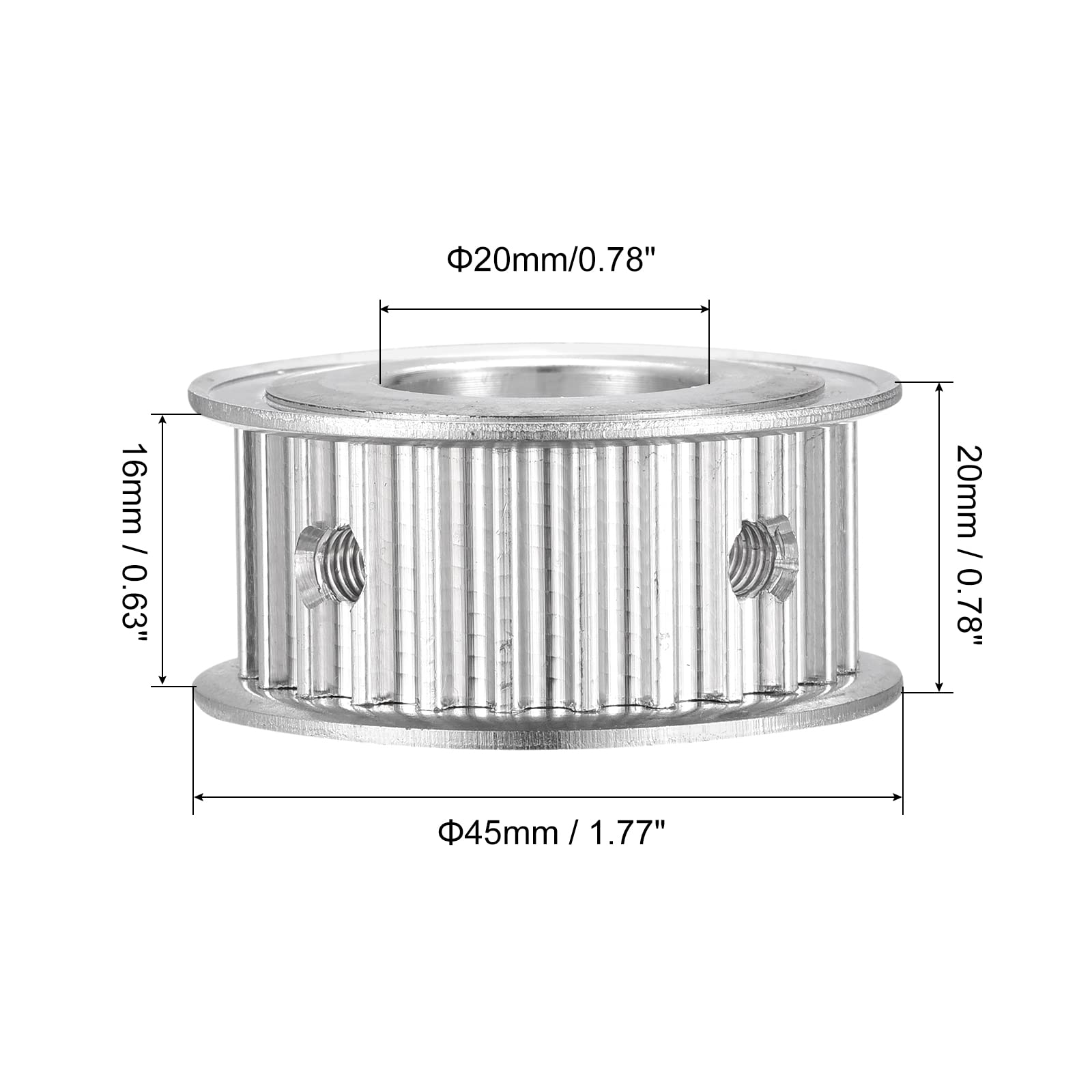 Amazon.co.jp: uxcell 5M 25歯タイミングプーリー同期ホイール