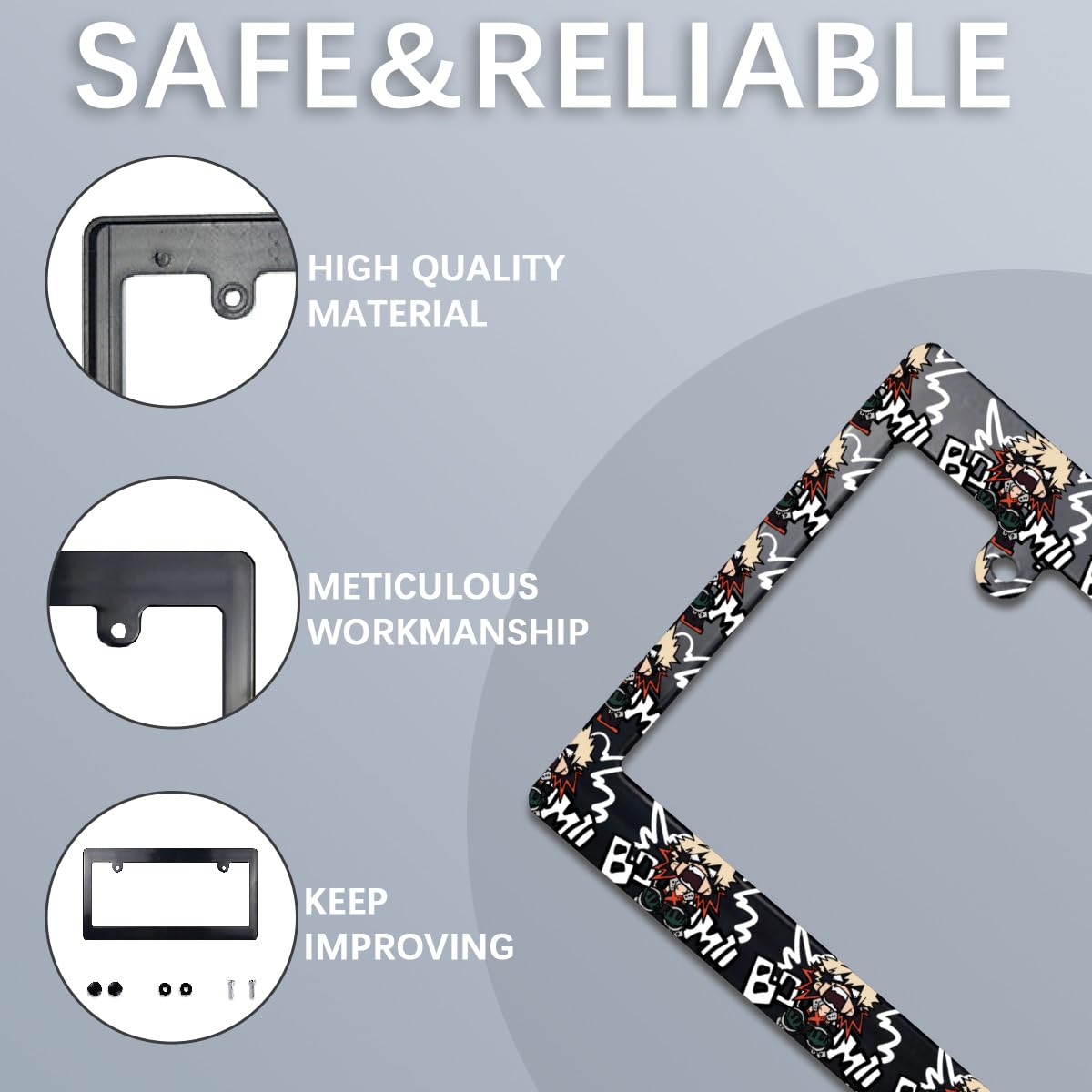 inohiro_cool namie♡ ‼️7614ナンバープレート ２枚 Amazon.co.jp: ナンバープレートフレーム 2枚入り 僕のヒーロー