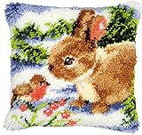 BYT Collections 13 Model Latch Hook Kits for DIY Throw Pillow Cover Sofa Cushion Cover Owl/Dog/Cat/Bear/Bird with Pattern Printed 16X16 inch BZ870