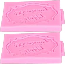 Molde de bolo de feliz aniversário, moldes de feliz aniversário para chocolate silicone chocolate doce molde para decoração de topo de bolo ferramenta de fondant